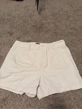 Sanctuary Cream High-Rise Denim Shorts Size 27